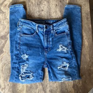 AE Patched Super High Rise Jeggings 2 Short